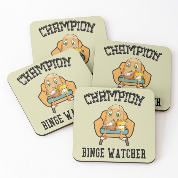Item preview, Binge Watching Champion designed and sold by Blended Designs ⭐⭐⭐⭐⭐.