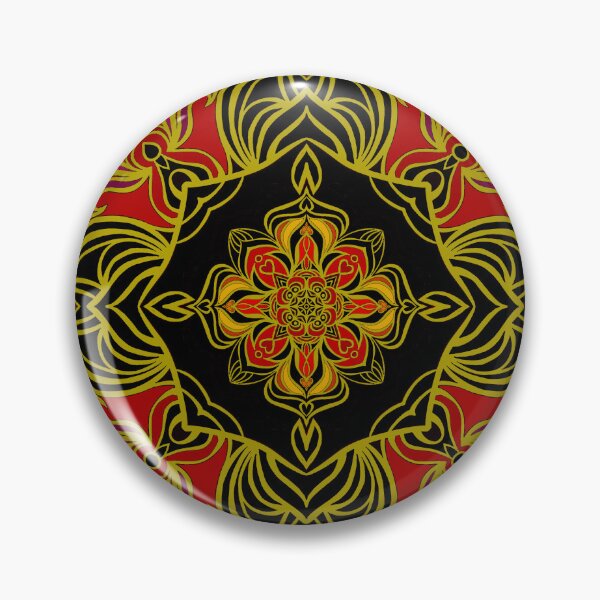 Item preview, Red and black mandala designed and sold by AgArtD.