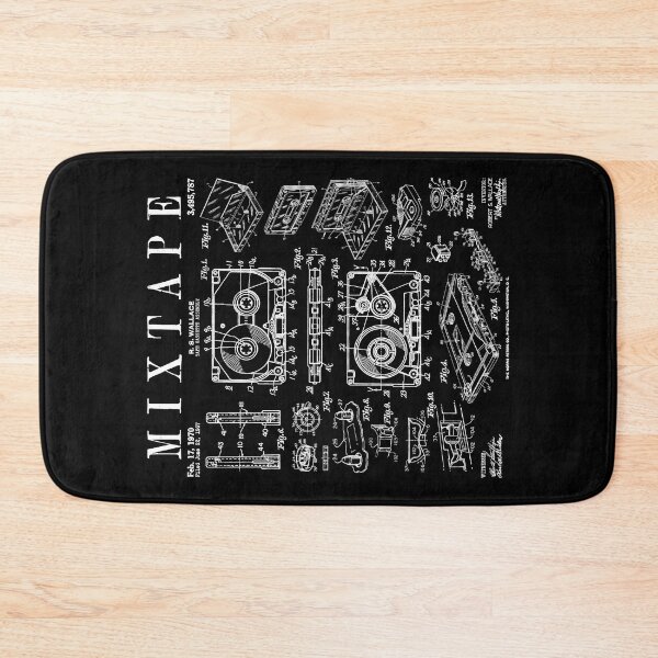 Item preview, Mixtape Cassette Tape Retro Music DJ Vintage Patent Print designed and sold by GrandeDuc.