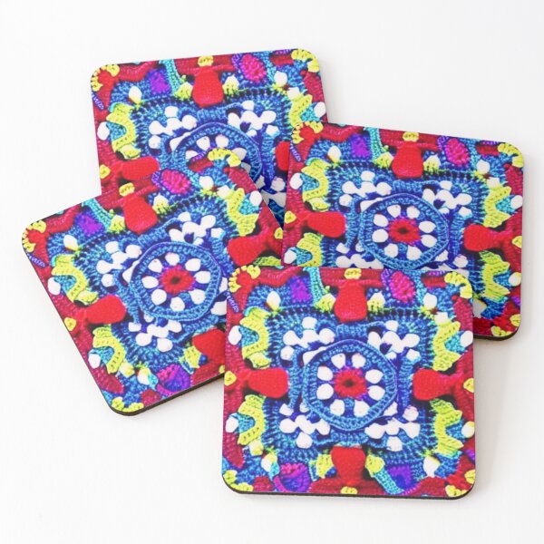 Item preview, Colored squares "grandmother", crocheted. designed and sold by Natalia-Vlad.