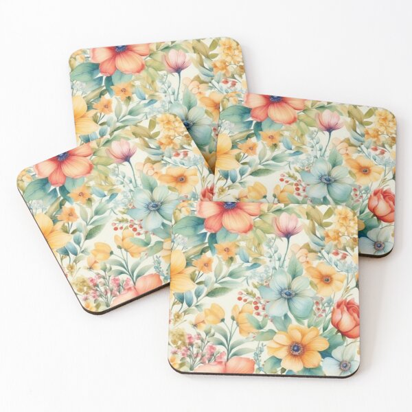 Item preview, Hand-Painted Watercolor Flowers Artwork Pattern designed and sold by delohill.