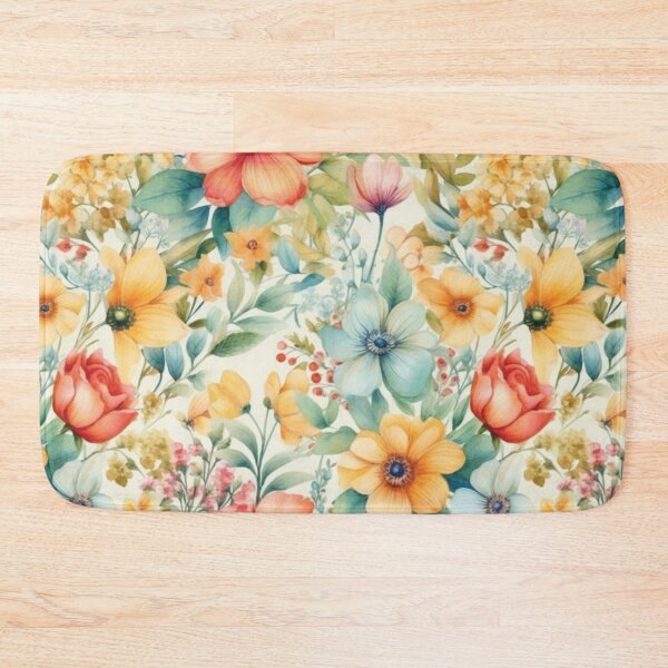 Item preview, Hand-Painted Watercolor Flowers Artwork Pattern designed and sold by delohill.