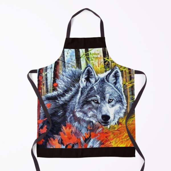 Item preview, A wolf in an autumn meadow. designed and sold by Natalia-Vlad.