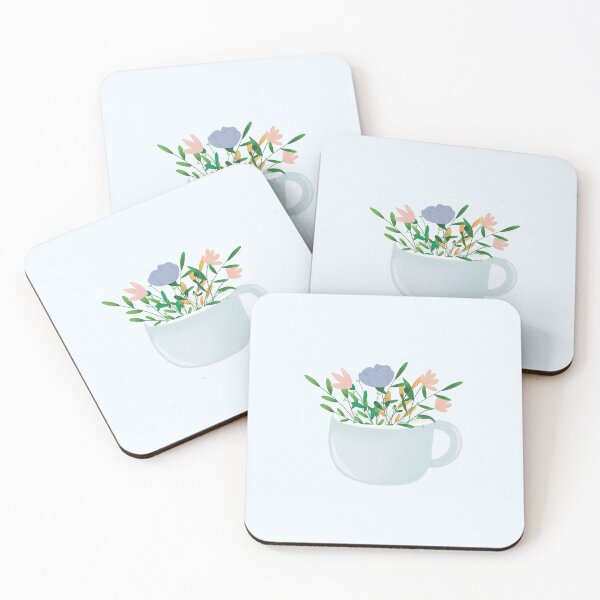Item preview, Taza de café con flores designed and sold by studiotomris.