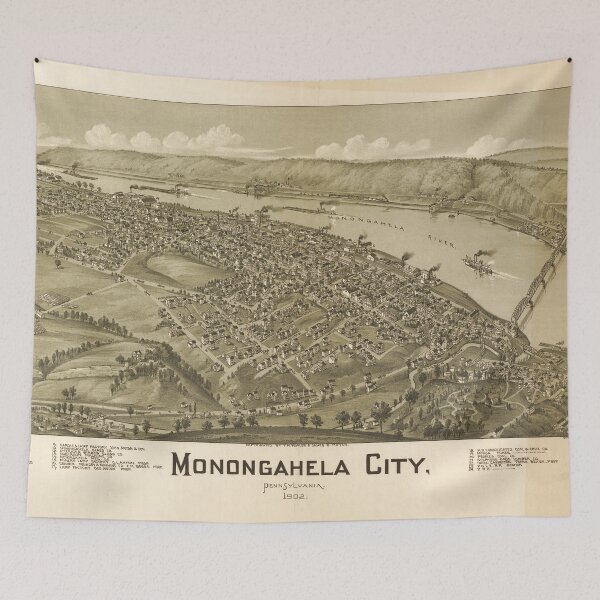 Item preview, Monongahela City, Pennsylvania (1902) designed and sold by allhistory.