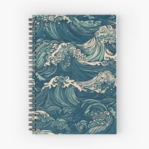 Item preview, Beautiful Cresting Wave Ocean Artwork Pattern designed and sold by delohill.