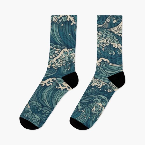 Item preview, Beautiful Cresting Wave Ocean Artwork Pattern designed and sold by delohill.