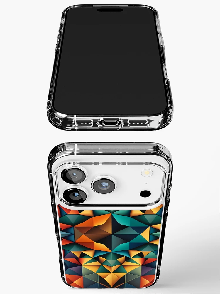 Thumbnail 3 of 5, iPhone Case, colored polygonal pattern designed and sold by Rim0204.