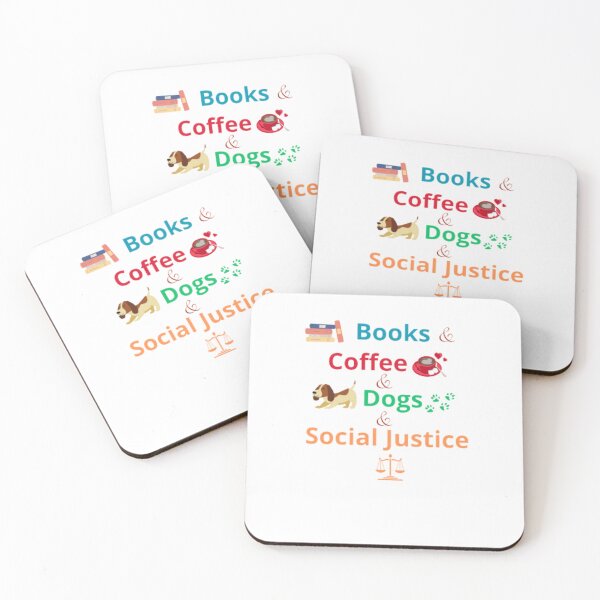 Item preview, Books And Coffee And Dogs And Social Justice  designed and sold by Yassinos-Alpha.