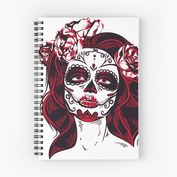 Item preview, death girl mexico tattoo dead scar death day illustration mask disguise make-up pattern carnival designed and sold by originalstar.