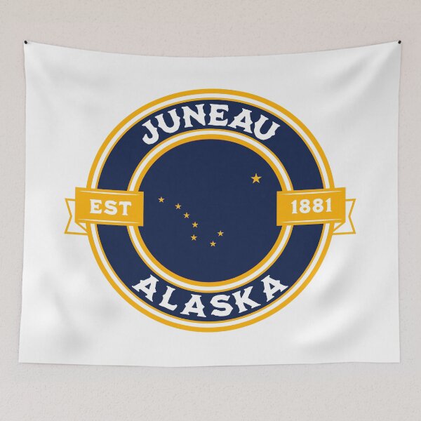 Item preview, Juneau Alaska State Flag Design designed and sold by NewNomads.