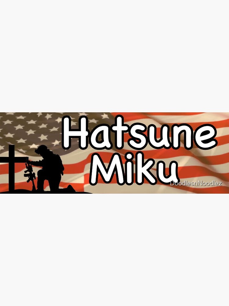 Sexy Hatsune Miku Knife Vocaloid Waterproof Sticker - Weatherproof