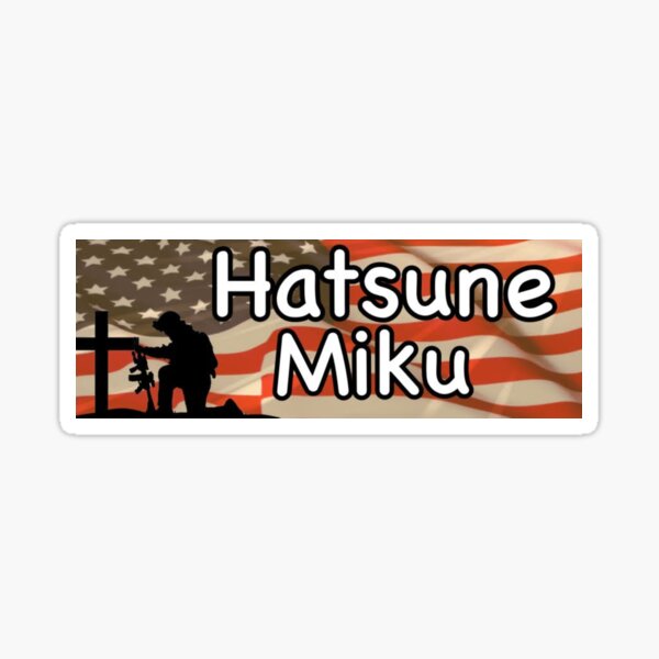 Sexy Hatsune Miku Knife Vocaloid Waterproof Sticker - Weatherproof