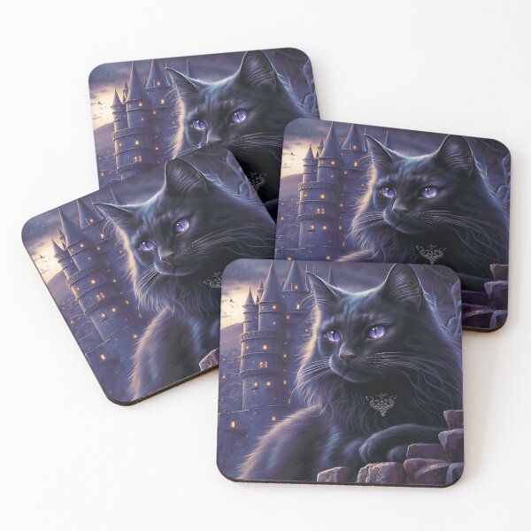 Item preview, Purple Castle Cat designed and sold by anymalart.