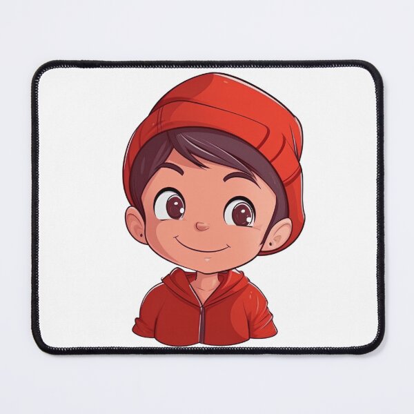 Item preview, little boy in a red hat designed and sold by Rim0204.