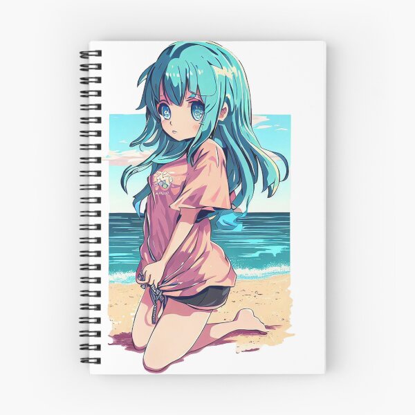 Artikelvorschau, Anime-Mädchen am Meer entworfen und verkauft von LegendaryBeasts Tees.
