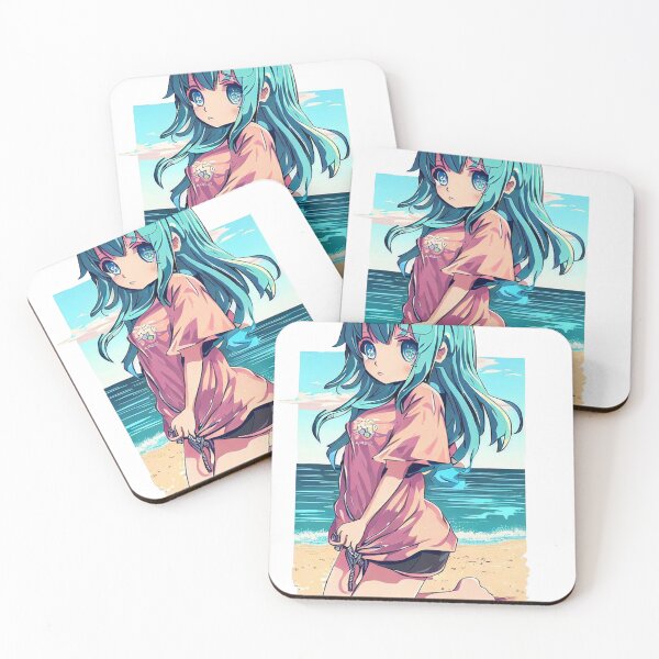 Item preview, Anime Girl by the Sea designed and sold by LegendaryBeasts Tees.