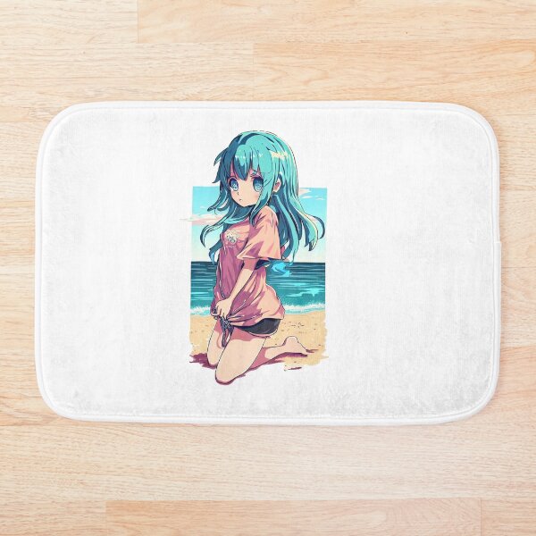 Item preview, Anime Girl by the Sea designed and sold by LegendaryBeasts Tees.