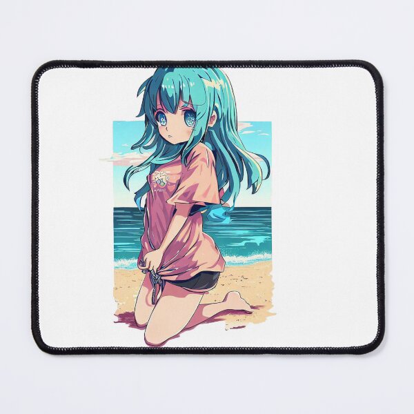 Item preview, Anime Girl by the Sea designed and sold by LegendaryBeasts Tees.