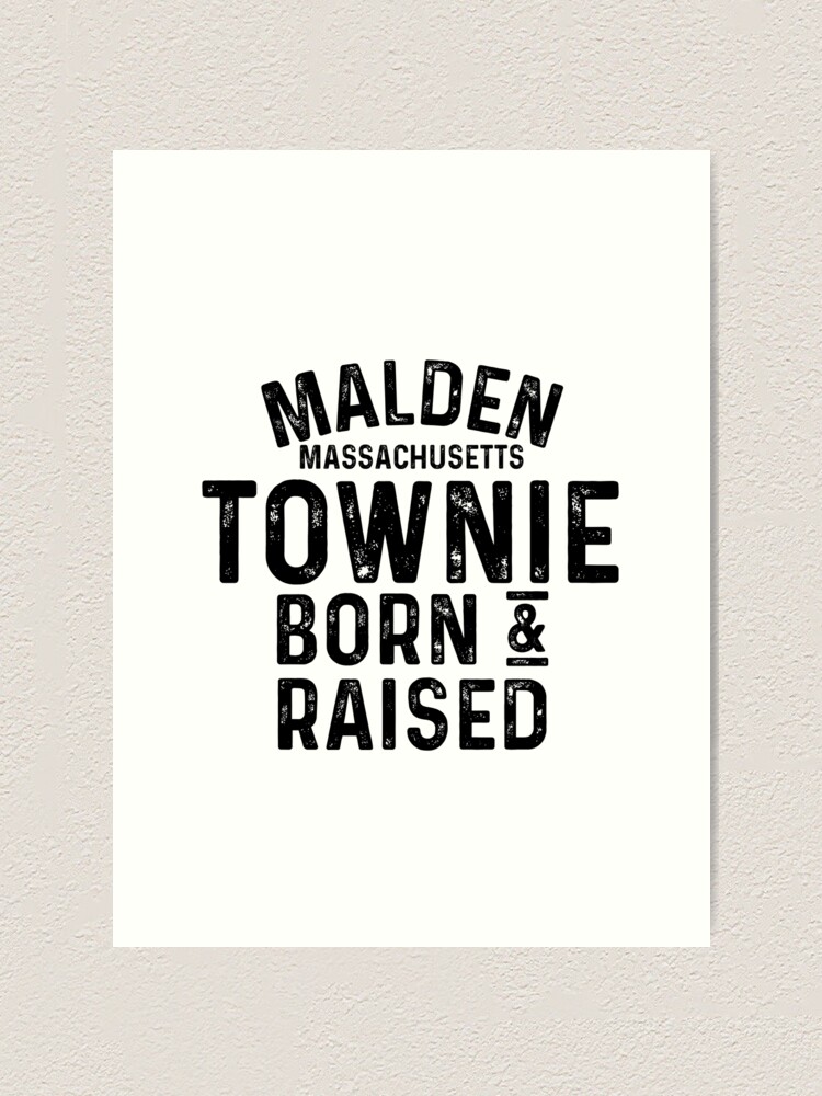 Thumbnail 1 von 3, Kunstdruck, Malden MA Townie Local designt und verkauft von HalpinDesign.