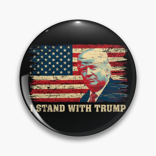 Item preview, I Stand With Trump Vintage American Flag designed and sold by RosannaArt.