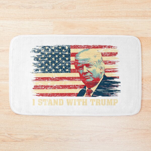 Item preview, I Stand With Trump Vintage American Flag designed and sold by RosannaArt.