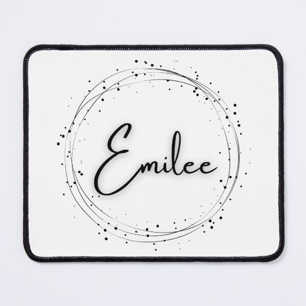 Item preview, Emilee, uniquely spelled names, uncommon spelling art designed and sold by Mrrs-co.
