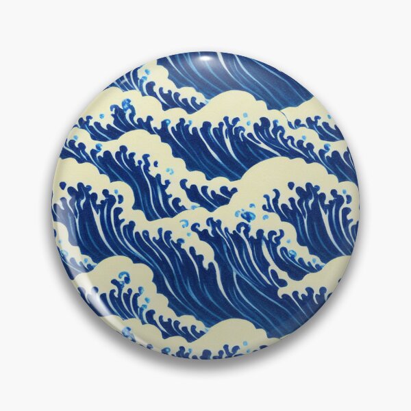Item preview, Pattern Waves 005 Blue designed and sold by BloodSweatNTers.