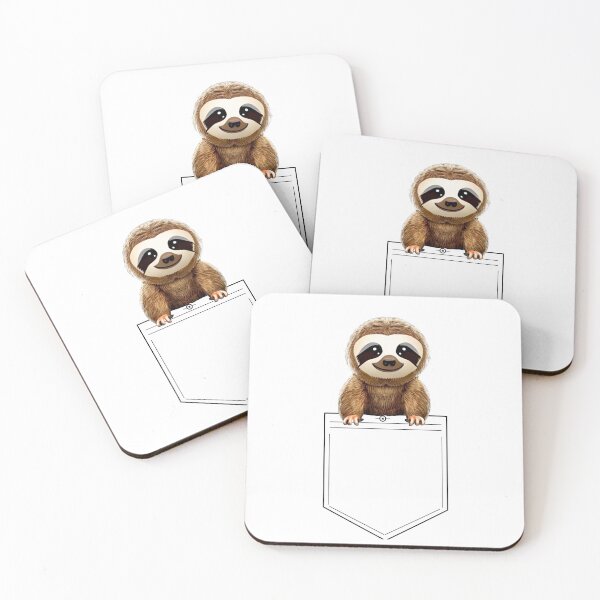 Item preview, Cute baby cartoon sloth in my pocket designed and sold by MamaCsTees.