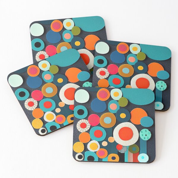 Item preview, Geometry textile shapes on canvas designed and sold by RK - Shop.