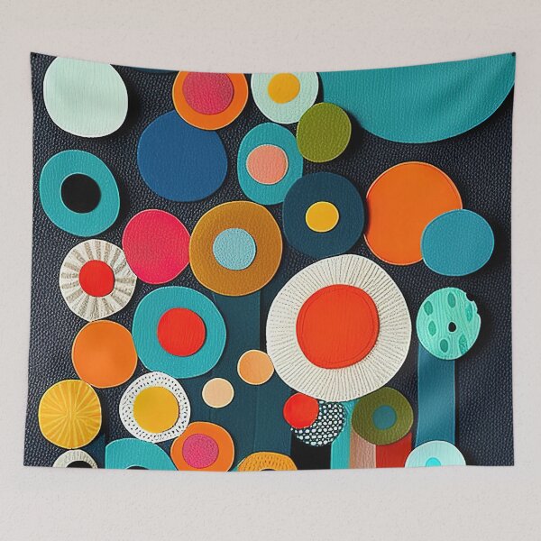 Item preview, Geometry textile shapes on canvas designed and sold by RK - Shop.
