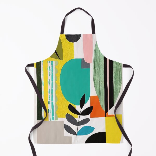 Aperçu de l'œuvre Formes de feuilles textiles minimales et géométrie diversifiée créée et vendue par RK - Shop.