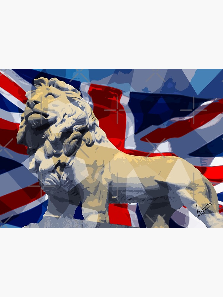 Thumbnail 3 of 3, Canvas Print, British Lion designed and sold by LiscaGraphicArt.
