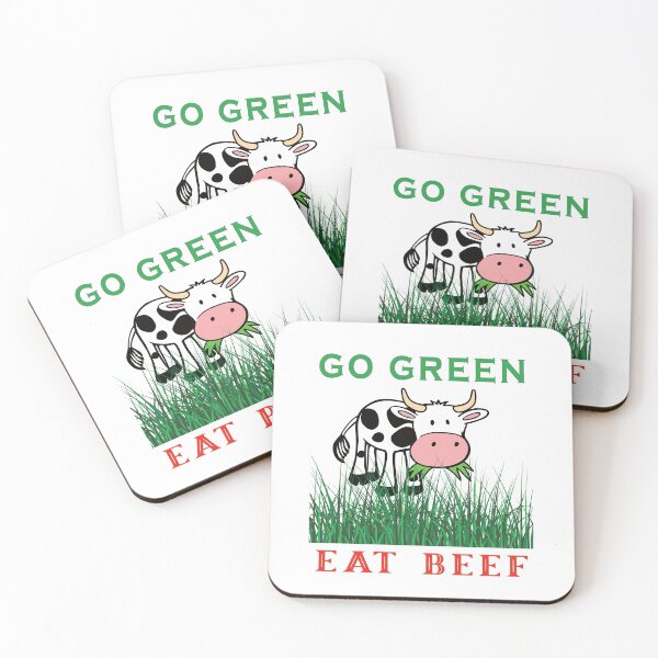 Item preview, GO GREEN EAT BEEF designed and sold by FinalCut55.