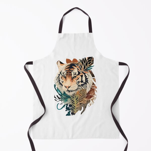 Item preview, Boho Style Tiger Illustration designed and sold by ecoladesign.