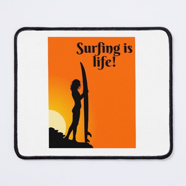 Item preview, Surfing is life, ride the wave designed and sold by AspectArtWorks.