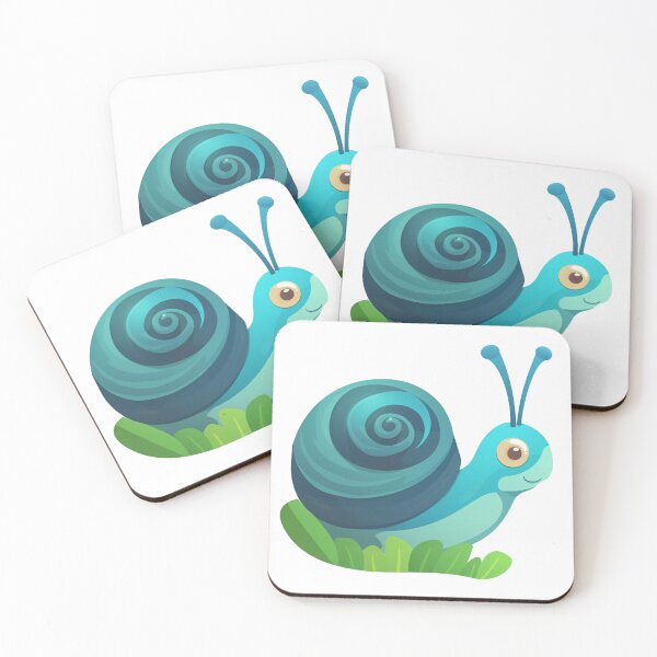Item preview, Cute Smiling Cool Colors Swirly Spirally Sweet Snail 3 designed and sold by Vicki Noble Art.