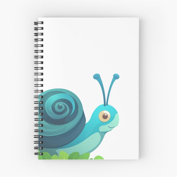 Item preview, Cute Smiling Cool Colors Swirly Spirally Sweet Snail 3 designed and sold by Vicki Noble Art.