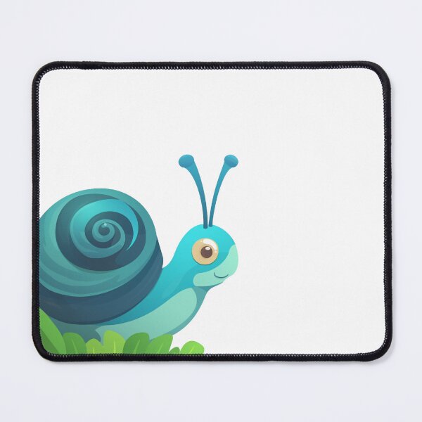 Item preview, Cute Smiling Cool Colors Swirly Spirally Sweet Snail 3 designed and sold by Vicki Noble Art.
