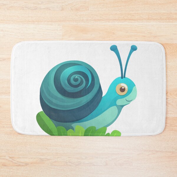 Item preview, Cute Smiling Cool Colors Swirly Spirally Sweet Snail 3 designed and sold by Vicki Noble Art.