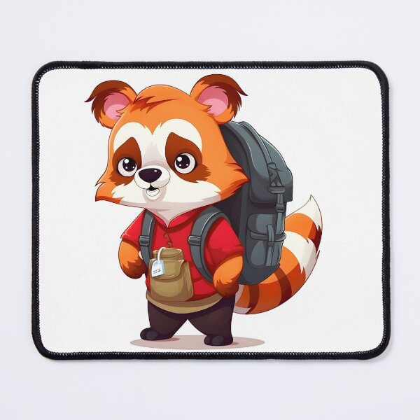 Item preview, red panda with backpack designed and sold by Urban-Swaggz.