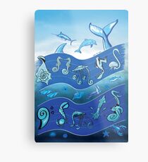 Ocean's Symphony Metal Print