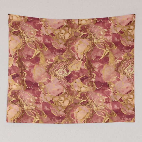Item preview, Golden ruby marble pattern designed and sold by Kenneth Heiss.