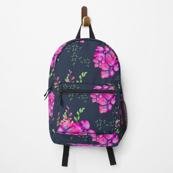 Item preview, The Ambrosia Funky Flower Collection- Pink, Purple, Navy, Lime- Whimsical Floral Print designed and sold by Niki McNeil.