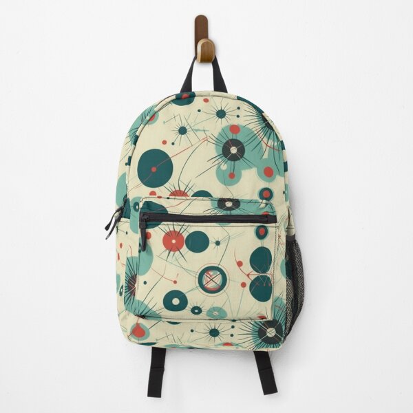 Item preview, Atomic MCM Pattern Red and Blue designed and sold by Fragile Prints.