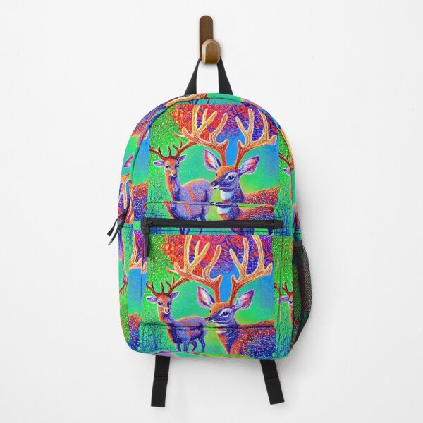 Item preview, Two deer walking in the fantastic forest. Abstraction. designed and sold by Natalia-Vlad.