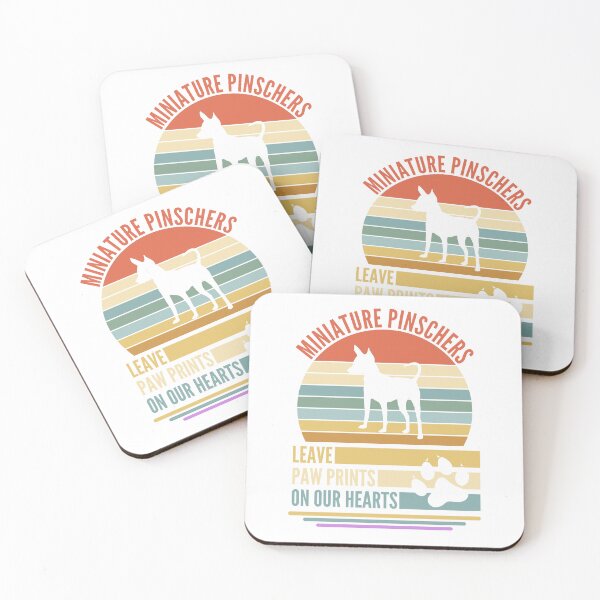 Item preview, Miniature Pinschers Leave Paw Prints On Our Hearts designed and sold by FrescoDesign.