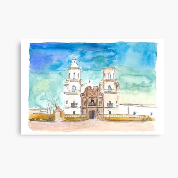 Item preview, Mission in Tucson AZ White Dove of the Desert Scene designed and sold by artshop77.