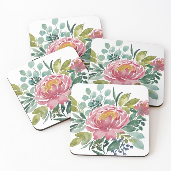 Item preview, Lovely Pink Peony Watercolor designed and sold by bloomingwaters.