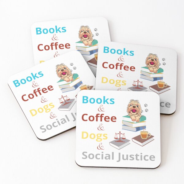 Item preview, Books And Coffee And Dogs And Social Justice  designed and sold by Yassinos-Alpha.